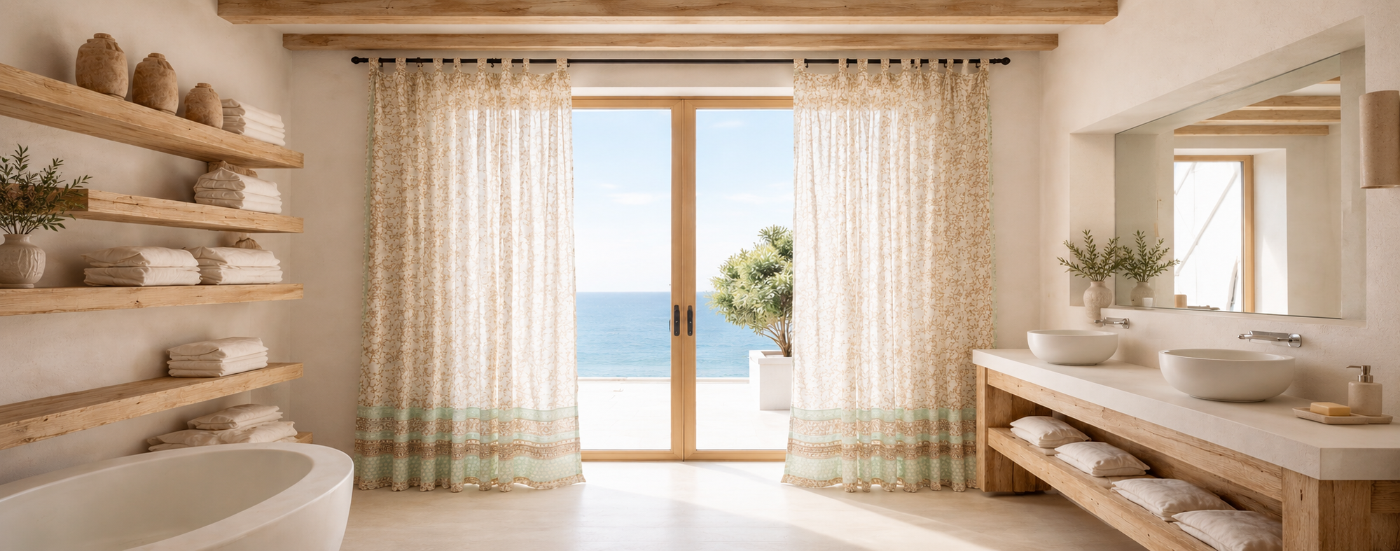 Hand Block Print Curtains