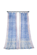 Boho Sari Curtains: Lavender & Periwinkle bedroom Drapes