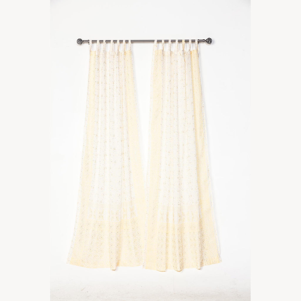 Blush/Cream Sari Curtains Boho Sheer Drapes Romantic Boho Colors light filtering Panels Dusty-Rose Vanilla White backdrop Window treatment