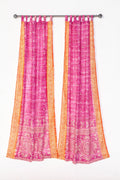 AYA'S ROOM Sari Curtains 84"L Boho Curtains, Bedroom Collection Light-Filtering Sheers, drapes, Bed Canopy, Backdrop, Bright Juicy Window Treatment