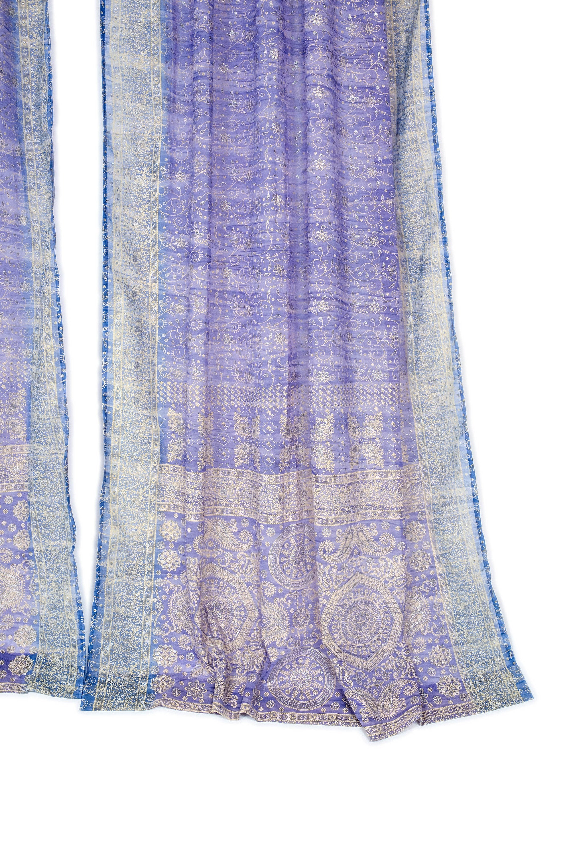 Sari Curtains 84"/96"L Boho Curtains DREAMBoHO Collection Light-Filtering Lavender backdrop Bed Canopy Window Treatment For Living/Bedroom