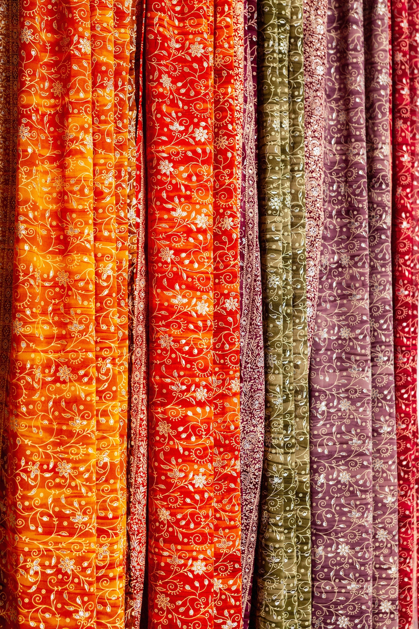Sari Curtains Boho Earth Tones Light filtering curtains Window Treatment Sheer Drapes Bedroom Living Dining room Bed Canopy Tent Backdrop