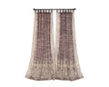 Sari Curtains 84"/96"L Plum Boho drapes DREAMBoHO Collection Light-Filtering backdrop Bed Canopy, Tapestry, Window Treatment Living/Bedroom
