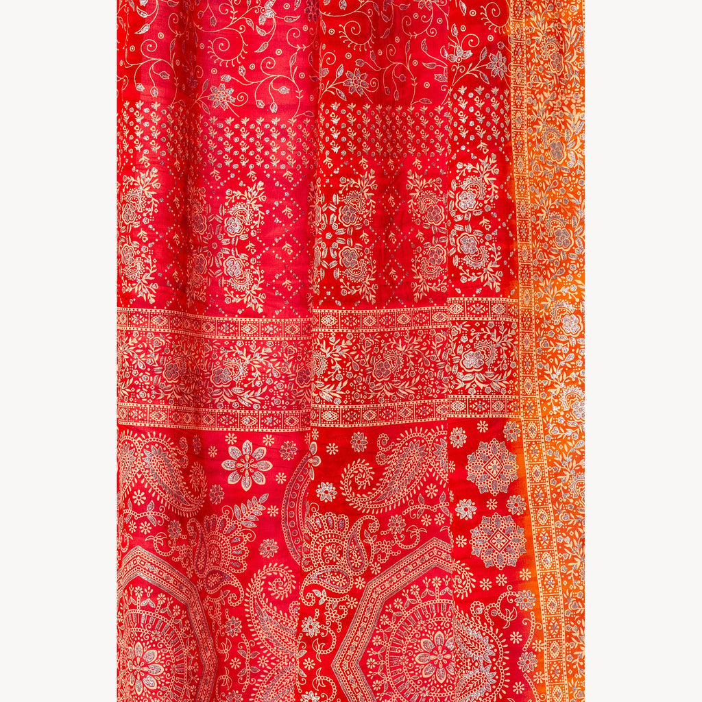 Light-Filtering Sari Curtains 84"L Boho Curtains, Bed Canopy, Tapestry, Window Treatment For Living/Bedroom Customizable