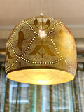 Vintage Chandelier Turkish Lamp Moroccan Pendant Arabic Ceiling Light Fixture Pendant Lighting Hand-Pierced Hanging Lamp hardwired Gold