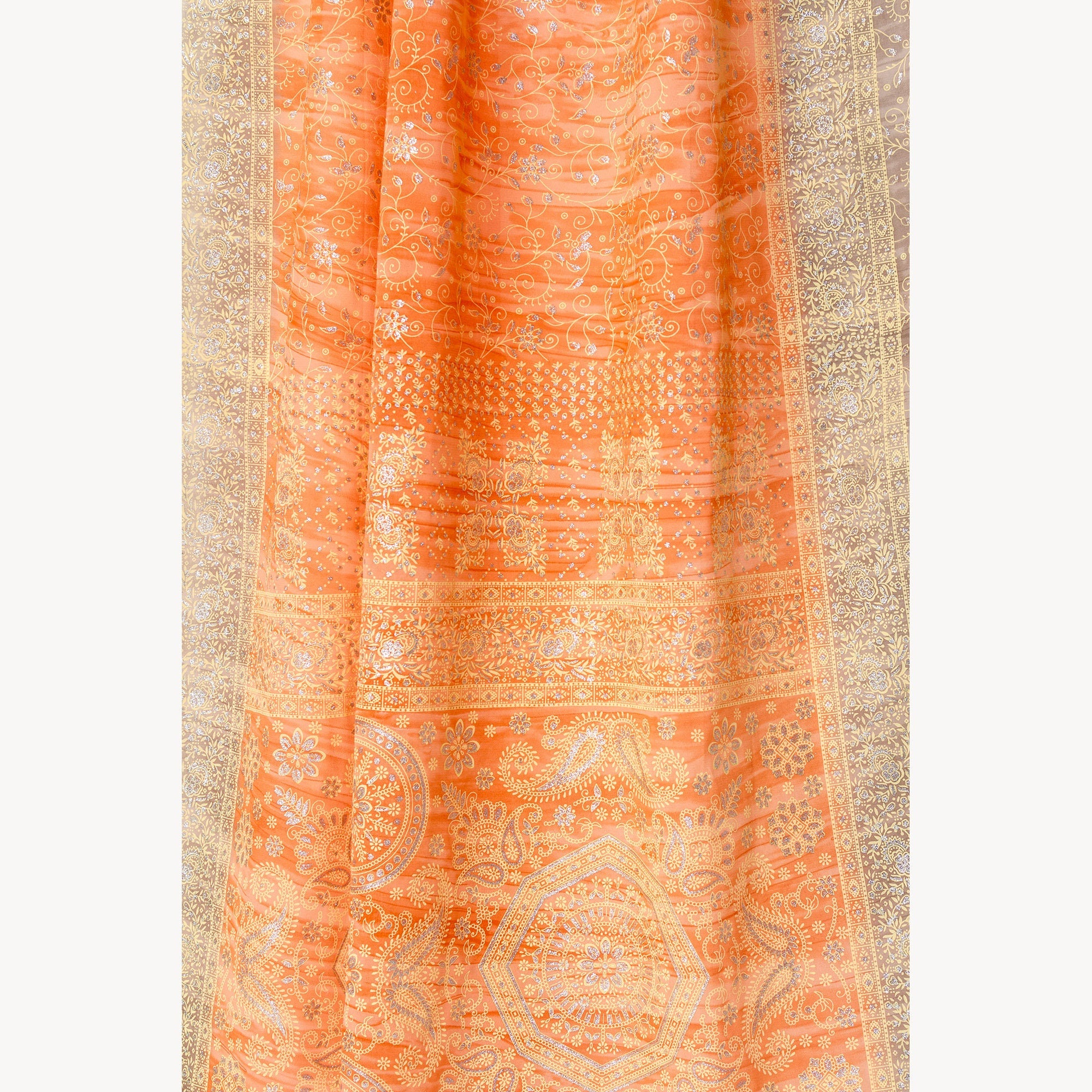Light-Filtering Sari Curtains 84"L Boho Curtains, Bed Canopy, Tapestry, Window Treatment For Living/Bedroom Customizable