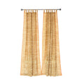 Sari Curtains 84"L Boho Curtains Light-Filtering drapes for Bed Canopy backdrop Tapestry Window Treatment Living/Bedroom Customizable