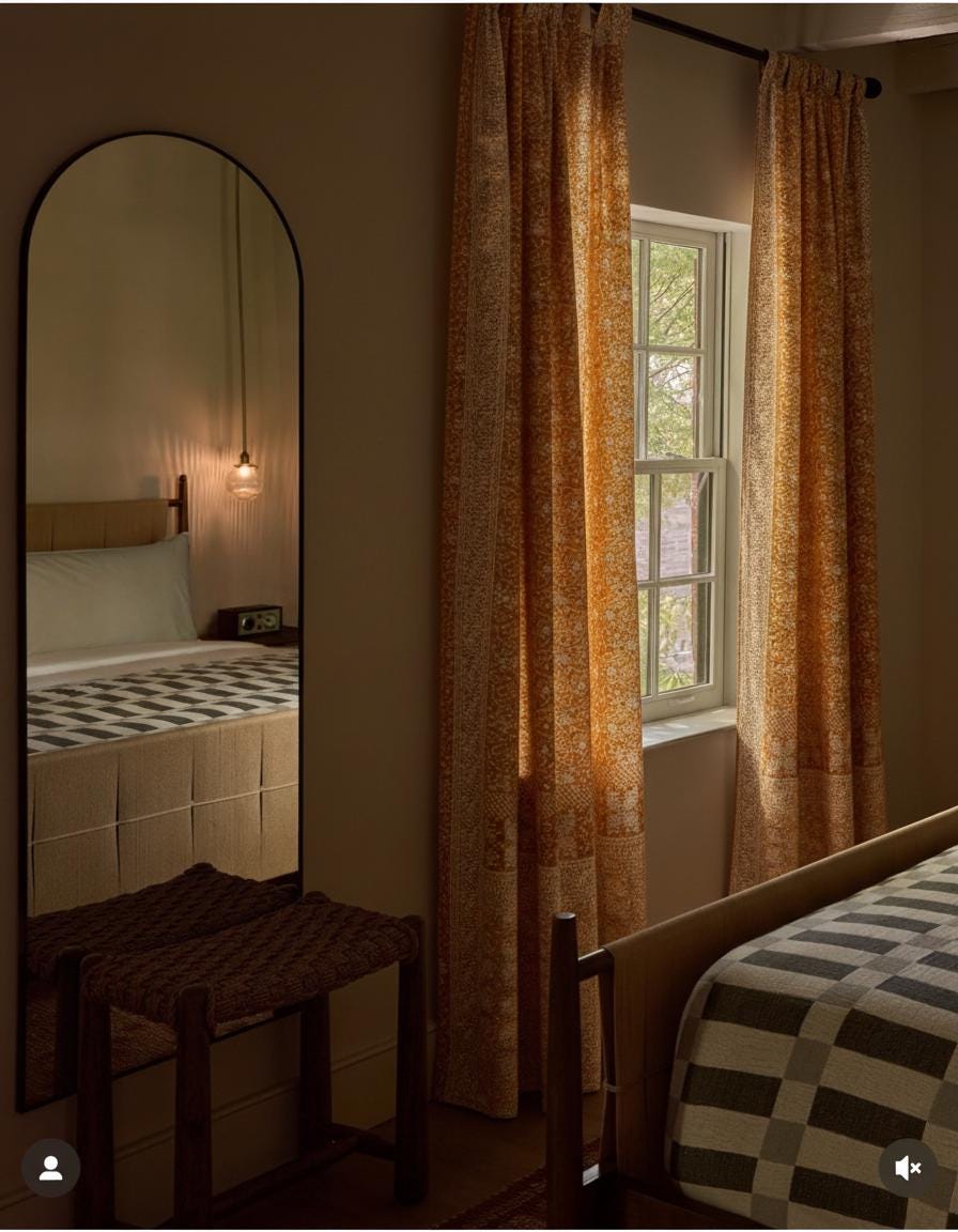 Amber Gold Sari Curtains, Block Print Sheer Drapes, Boho Window Treatment