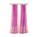 Light-Filtering Sari Curtains 84"L Boho Curtains, Bed Canopy, Tapestry, Window Treatment For Living/Bedroom Customizable