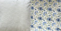 Hand-Quilted Cotton Reversible Quilt, Block Print Boho Bedspread