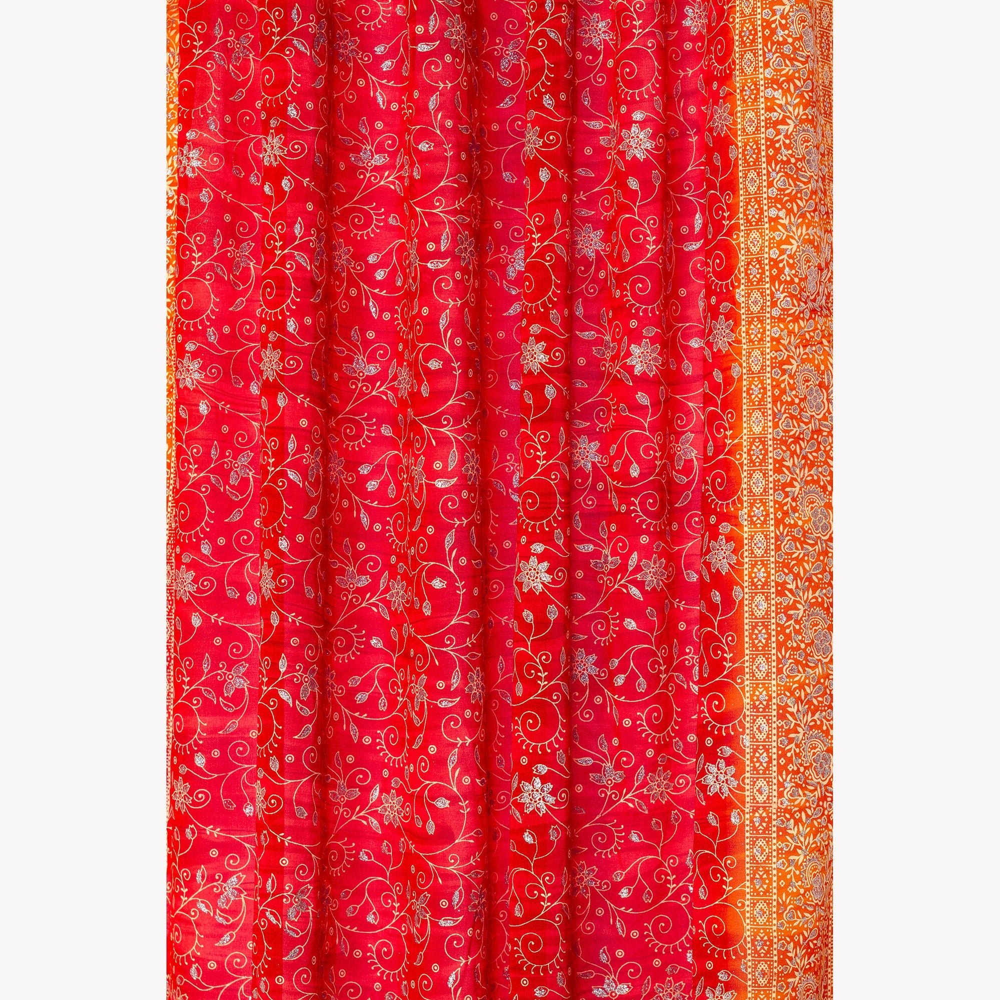 Light-Filtering Sari Curtains 84"L Boho Curtains, Bed Canopy, Tapestry, Window Treatment For Living/Bedroom Customizable