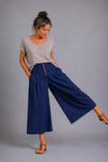 CLRS Woman -Palazzo Crop Skirt Pants