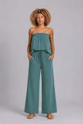 CLRS Woman - Boho Strapless KANTHA Two Piece Set