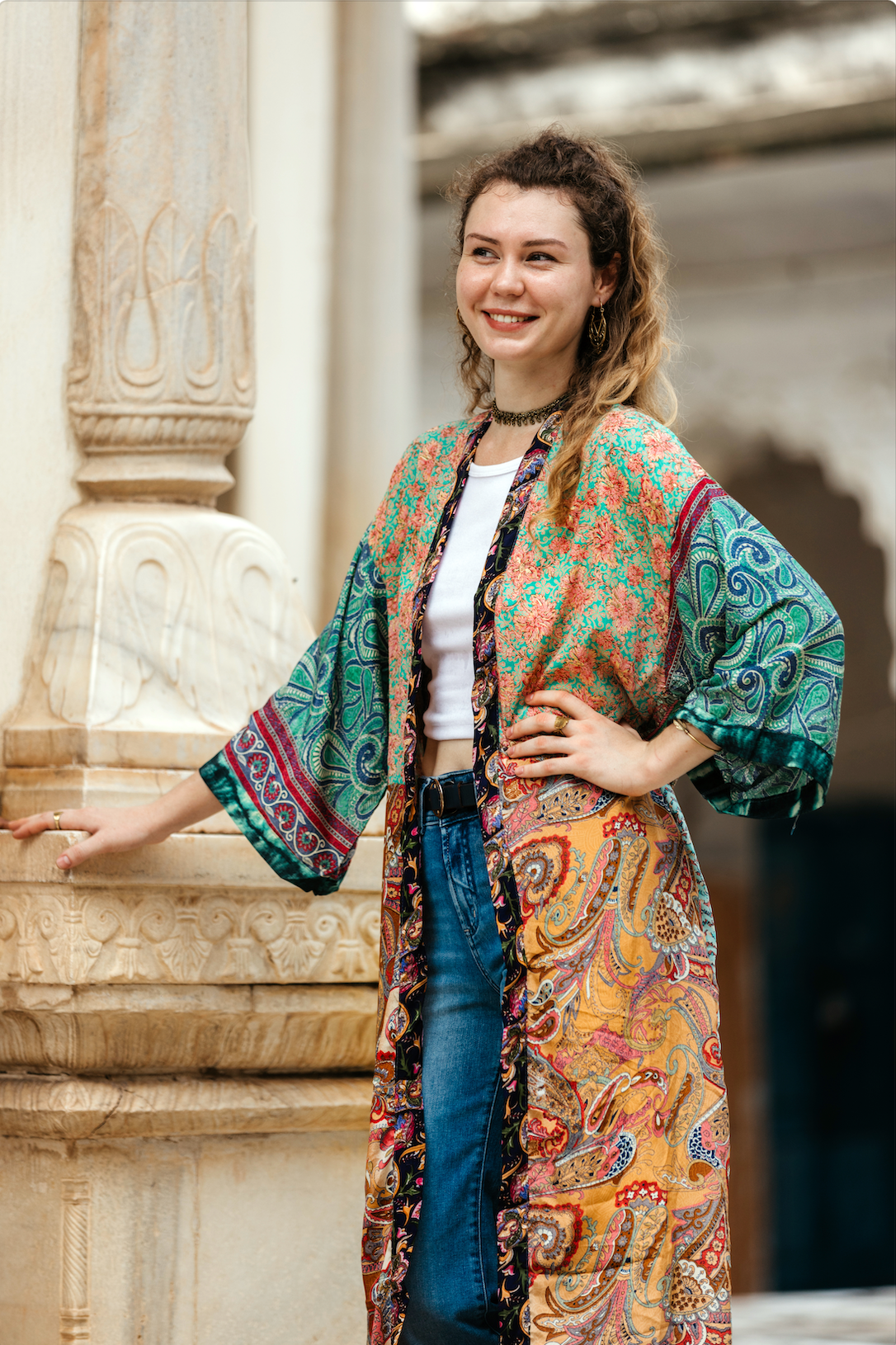 Kimono we love Printed Silk