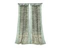 Sari Curtains 84"/96"L Boho Curtain BoHoEARTH Light-Filtering Moss Pine Green drapes Bed Canopy backdrop Window Treatment Living/Bedroom