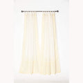 Yoga Studio Curtains Light Filtering Panels, Offwhite Boho Sari Curtains, Meditation Room Drapes, Sheer Window Curtains