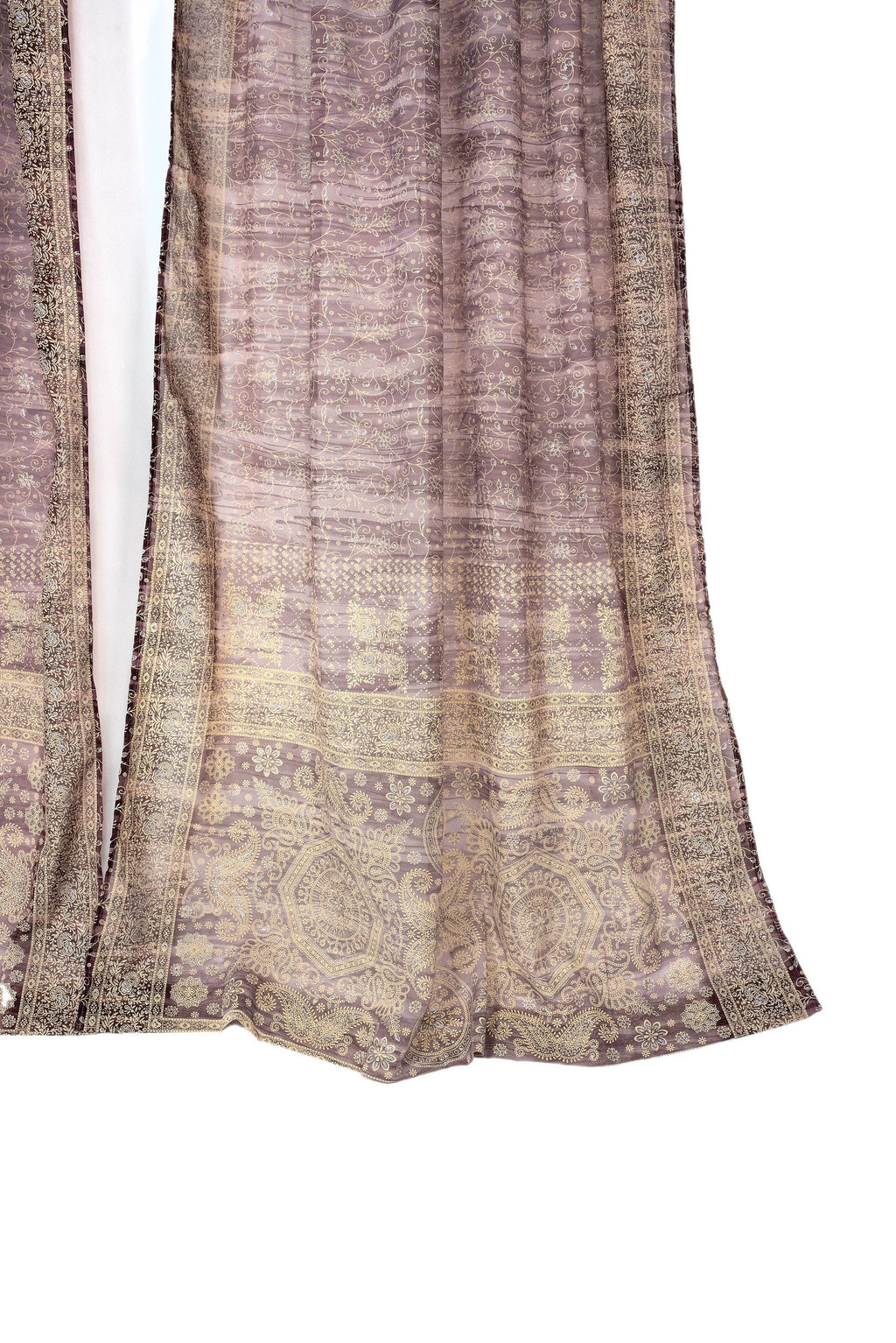 DREAMBoHO Collection Light-Filtering -LILAC- Sari Curtains 84"/96"L Boho Curtains, Bed Canopy, Tapestry, Window Treatment For Living/Bedroom