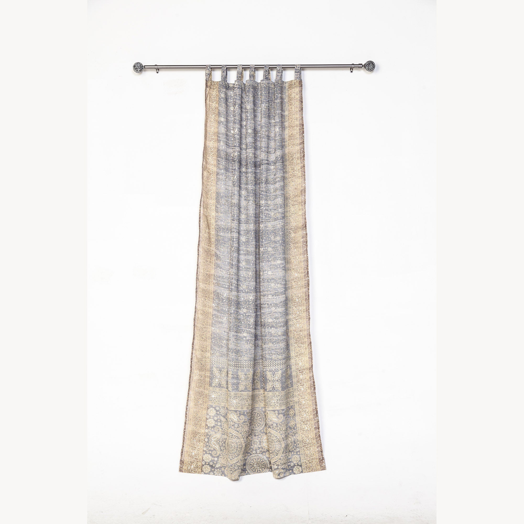Sari Curtains 84"/96"L Light-Filtering Boho Curtains, Bed Canopy, Tapestry, Sheer drapes Window Treatment For Living/Bedroom Customizable