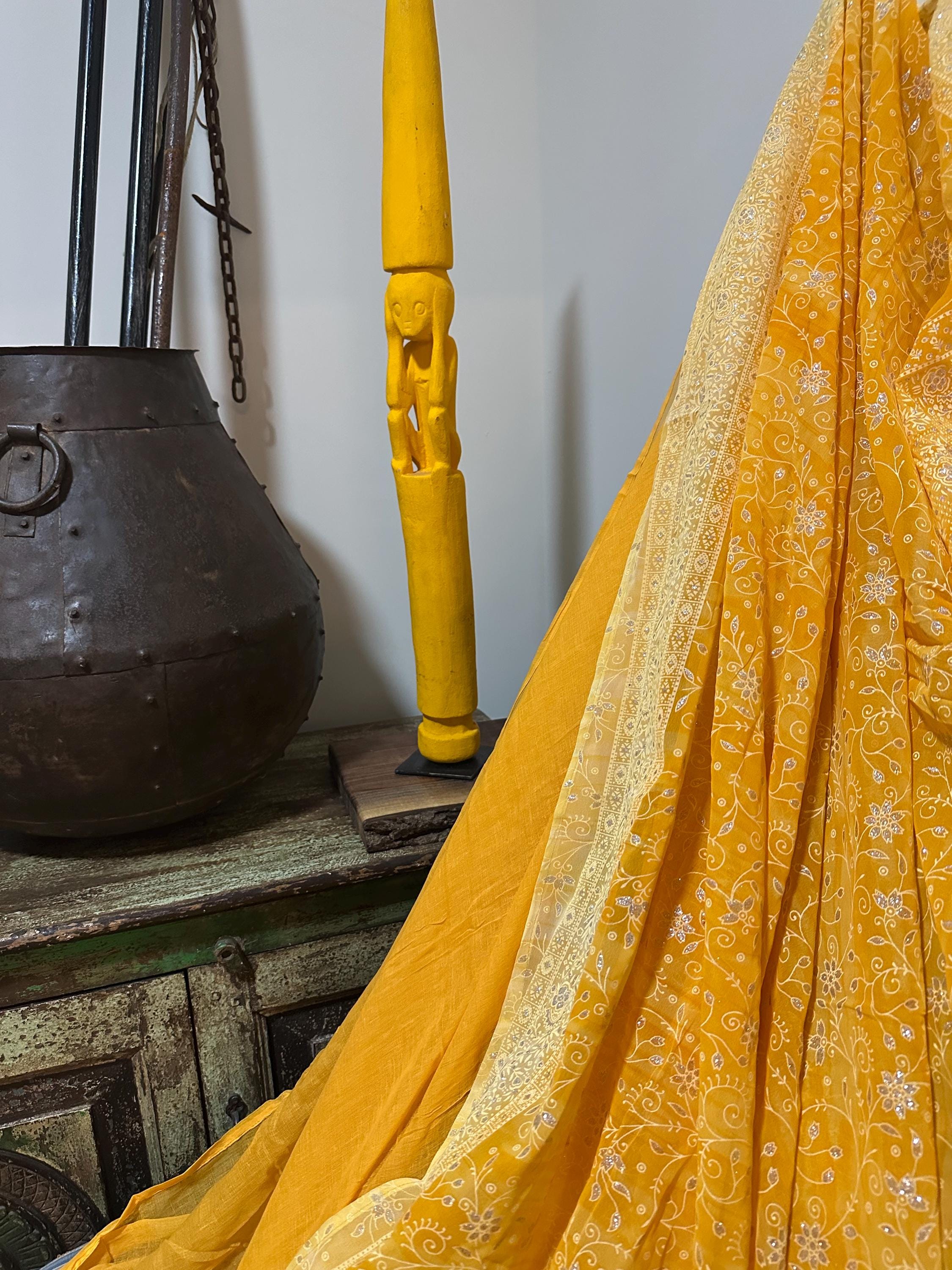 LINED PANELS Sari Curtains 84"/96"L Boho Curtains, Light-Filtering, Lined Window Treatment with soft cotton Gauze Back Panel beautiful print