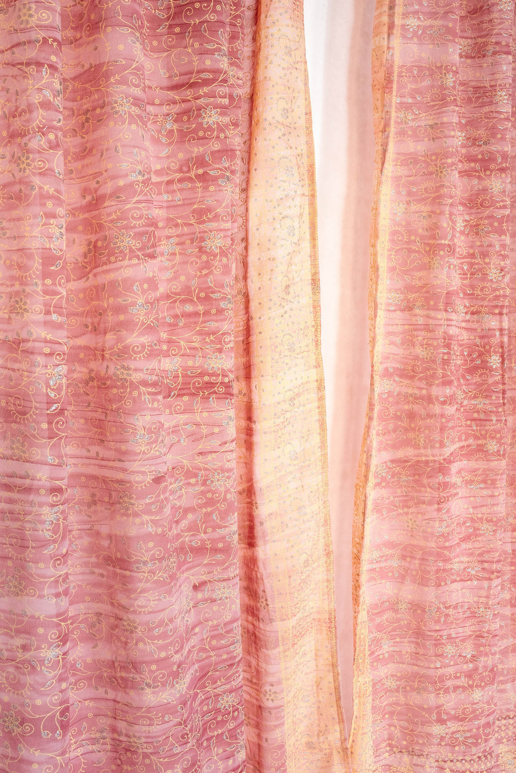 Sari Curtains 84"L Boho Curtains DREAMBoHO Collection Light-Filtering BLUSH Chubby Chic Bed Canopy, Window Treatment For Living/Bedroom
