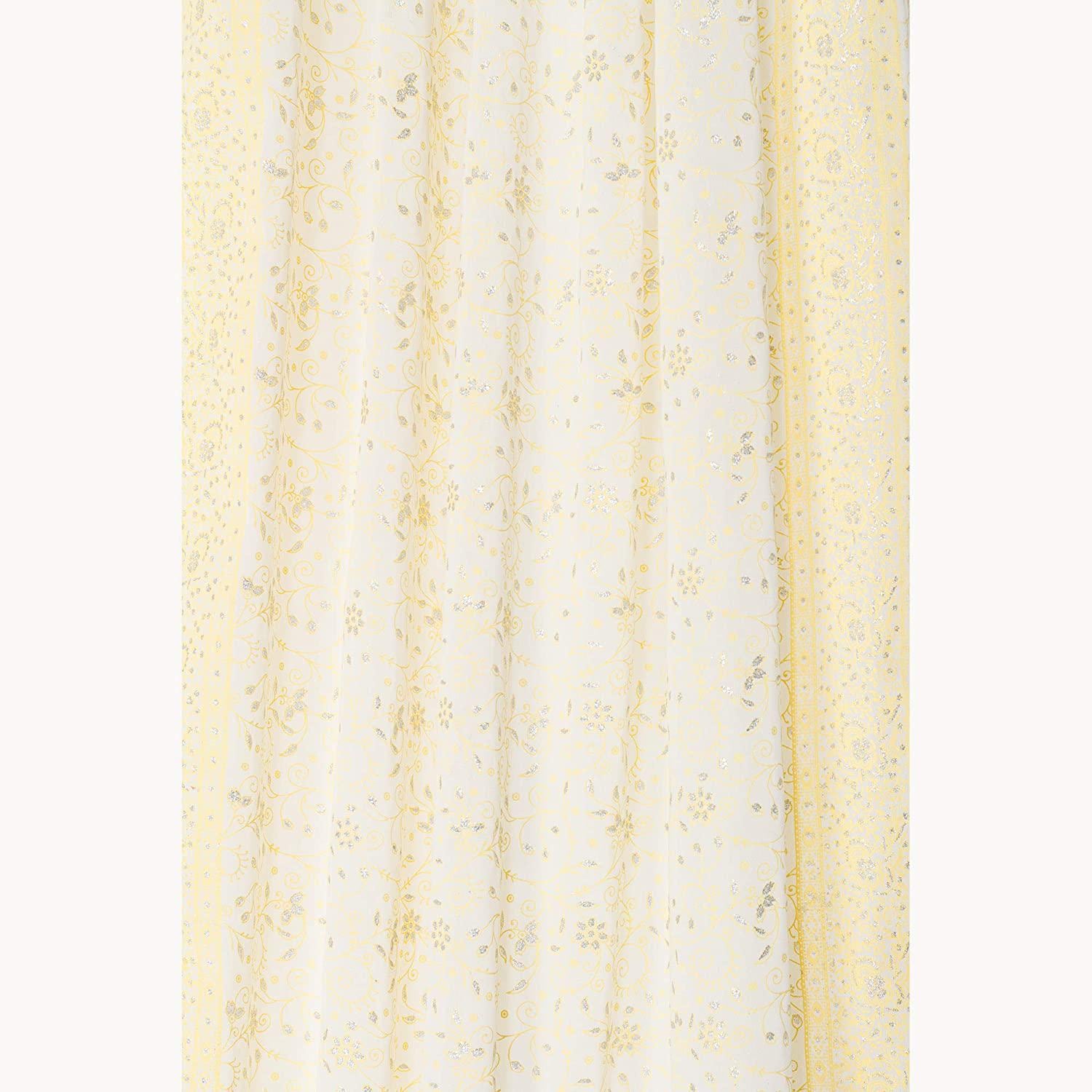 Block Print Sari Curtains, Light filtering , Boho Window Treatment, 84/96"L
