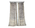 Sari Curtains 84"/96"L Boho Curtains BoHoEARTH Collection Light-Filtering Gray Black Bed Canopy backdrop Window Treatment For Living/Bedroom