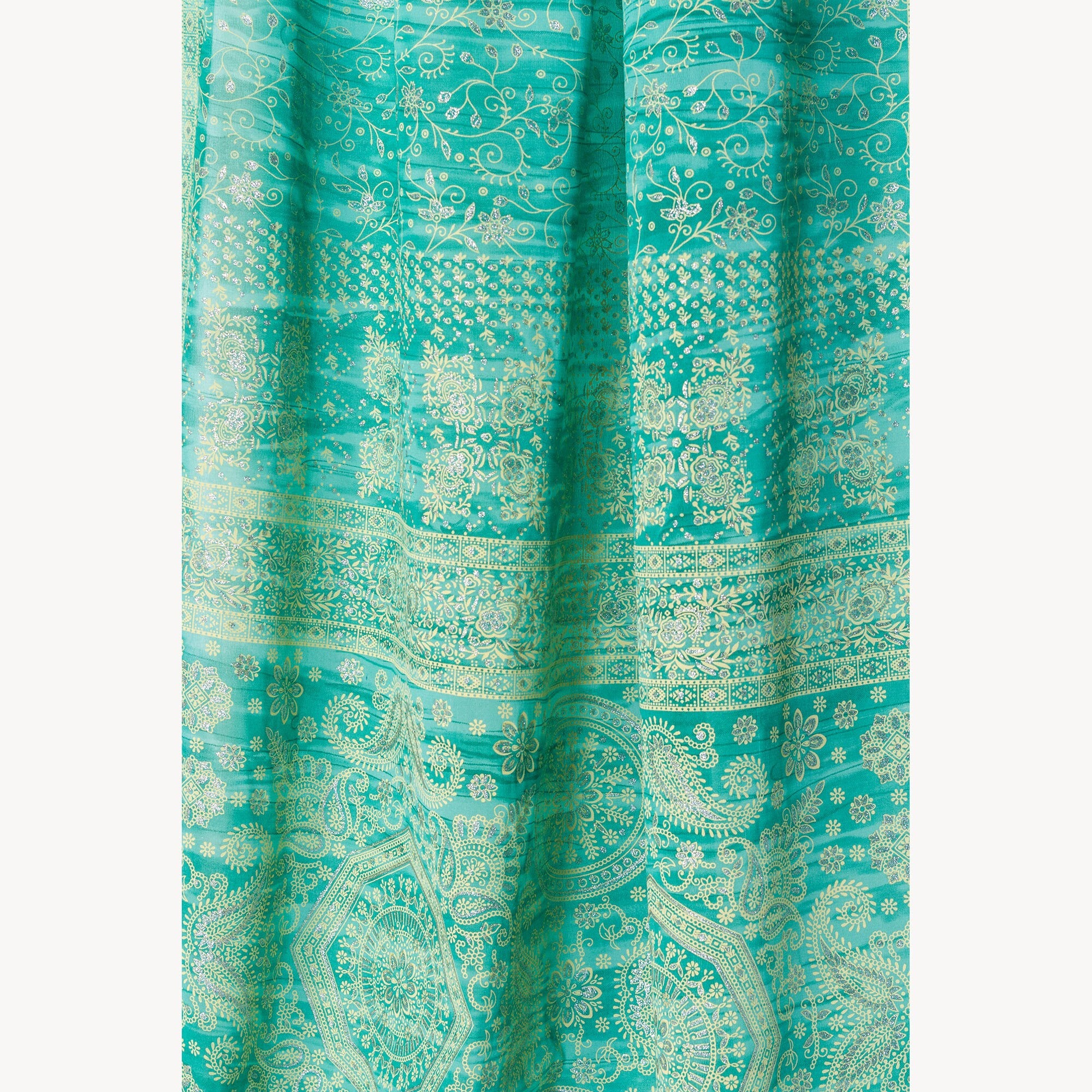 Light-Filtering Sari Curtains 84"L Boho Curtains, Bed Canopy, Tapestry, Window Treatment For Living/Bedroom