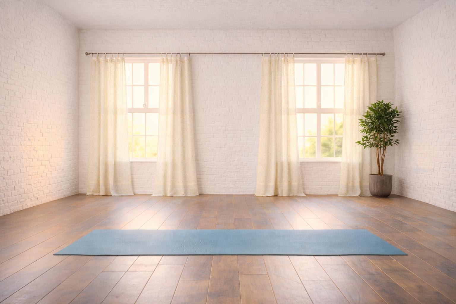 Yoga Studio Curtains Light Filtering Panels, Offwhite Boho Sari Curtains, Meditation Room Drapes, Sheer Window Curtains