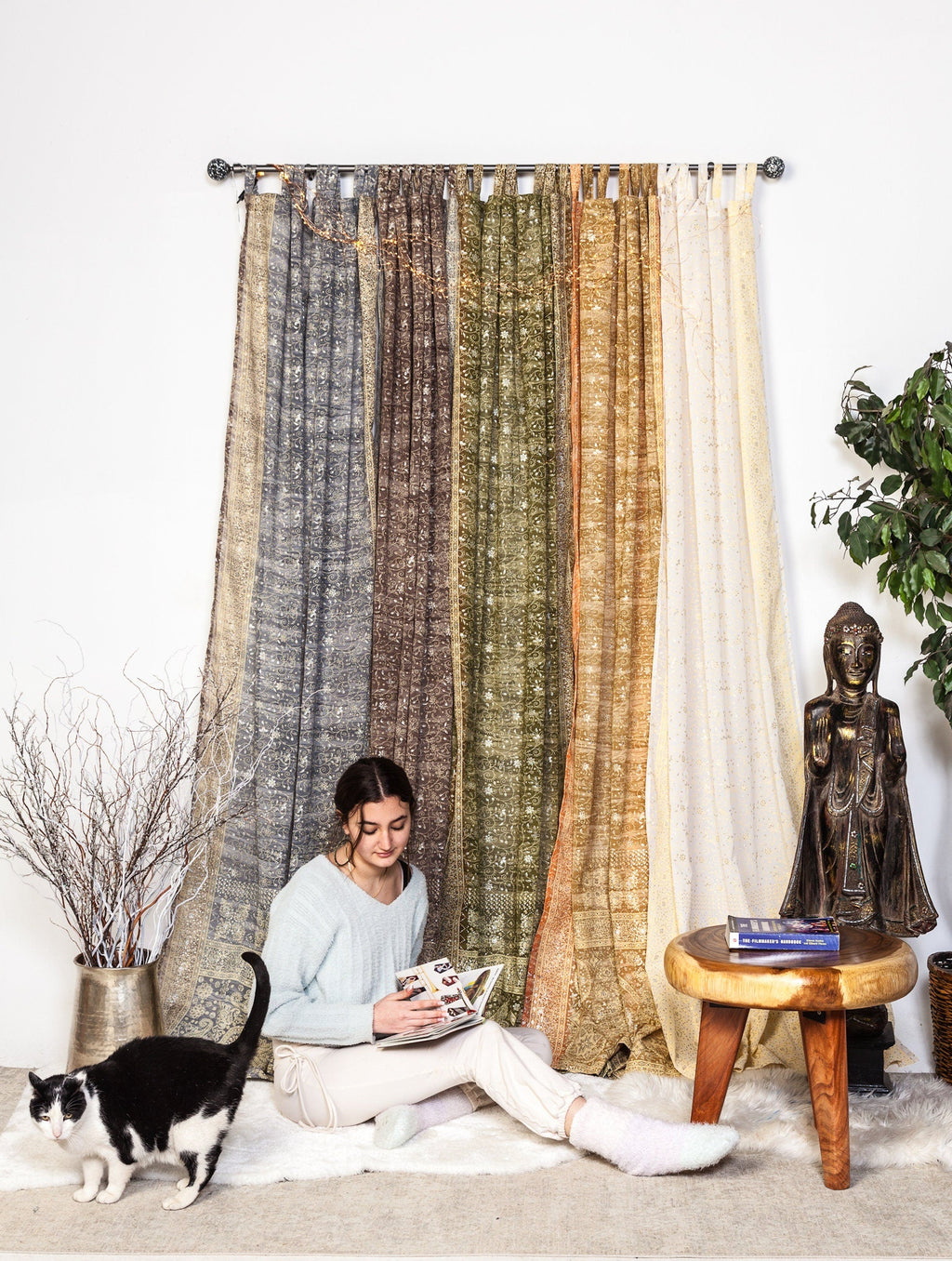 BOHO CURTAINS LIGHT FILTERING BOHO COLORS 