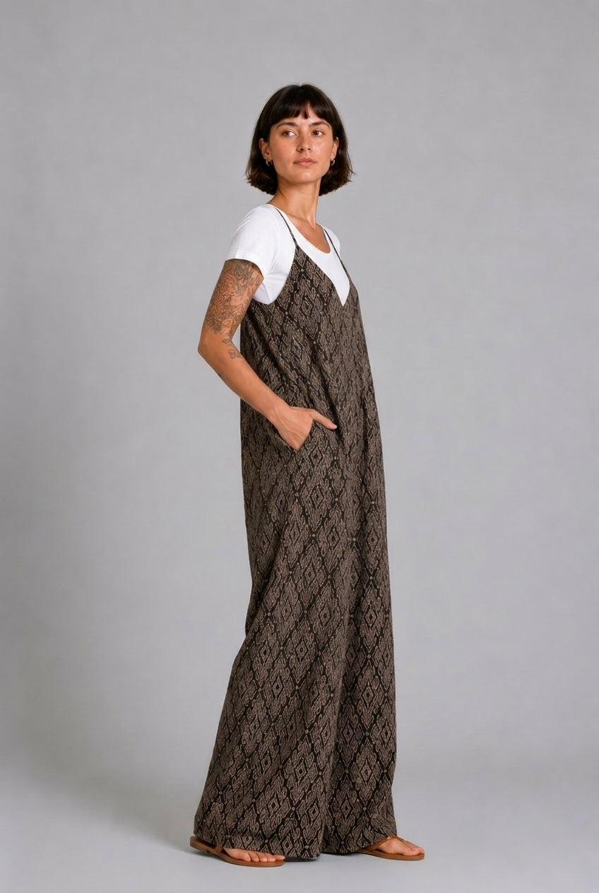 CLRS Woman - Boho Tribal Wide Leg Jumpsuit