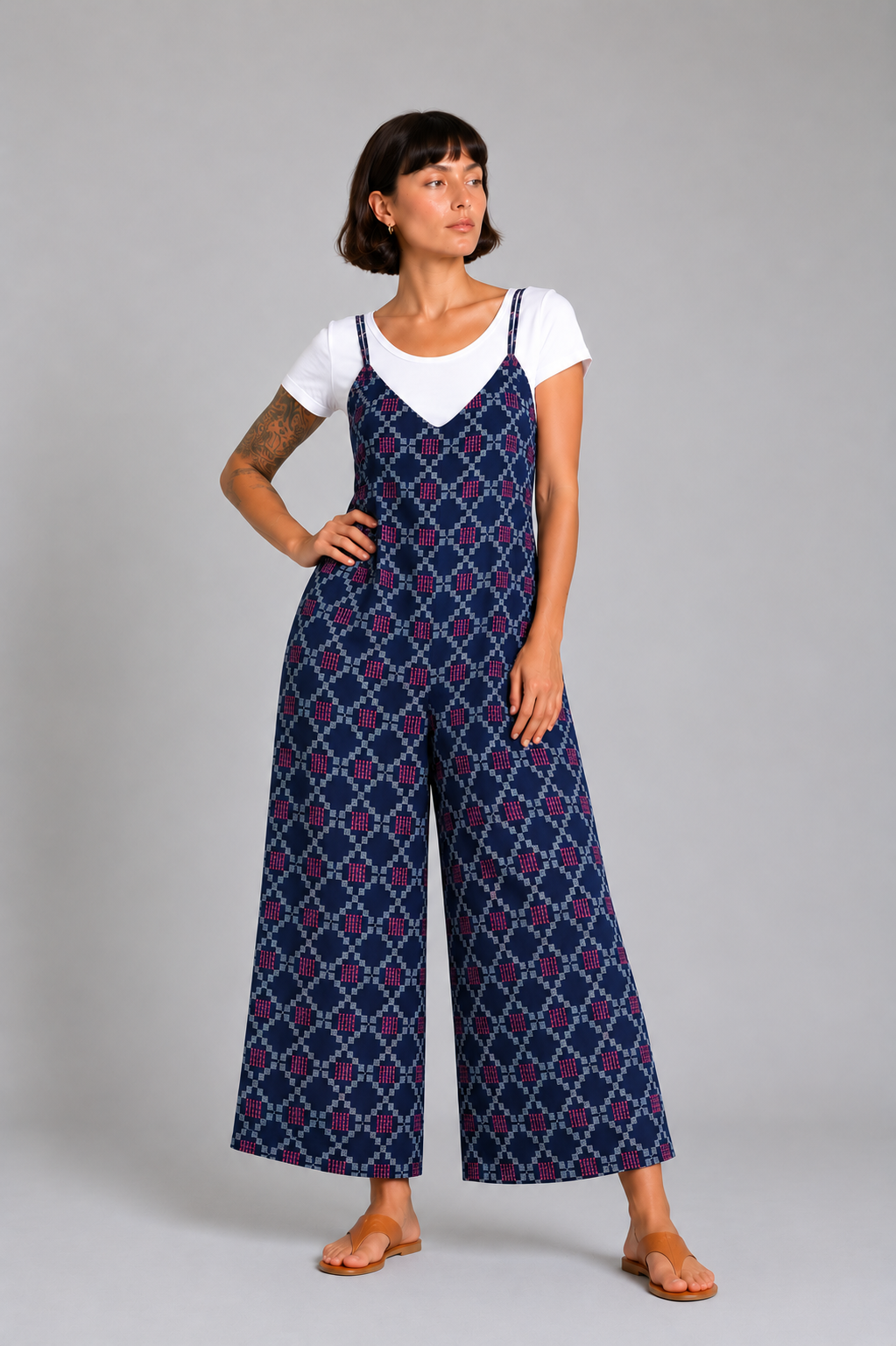 CLRS Woman - Boho Tribal Wide Leg Jumpsuit