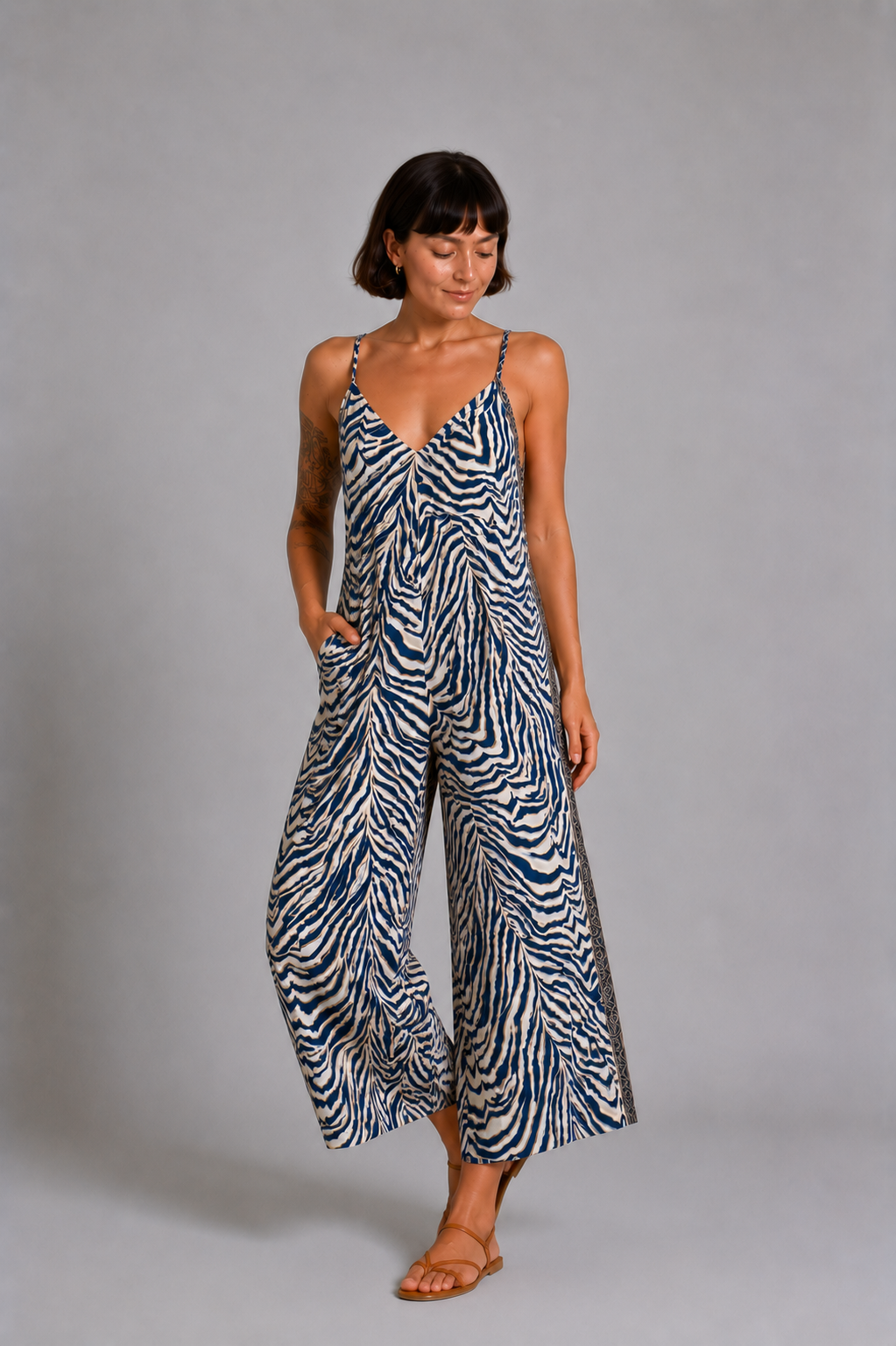 CLRS Woman - Boho Tribal Wide Leg Jumpsuit