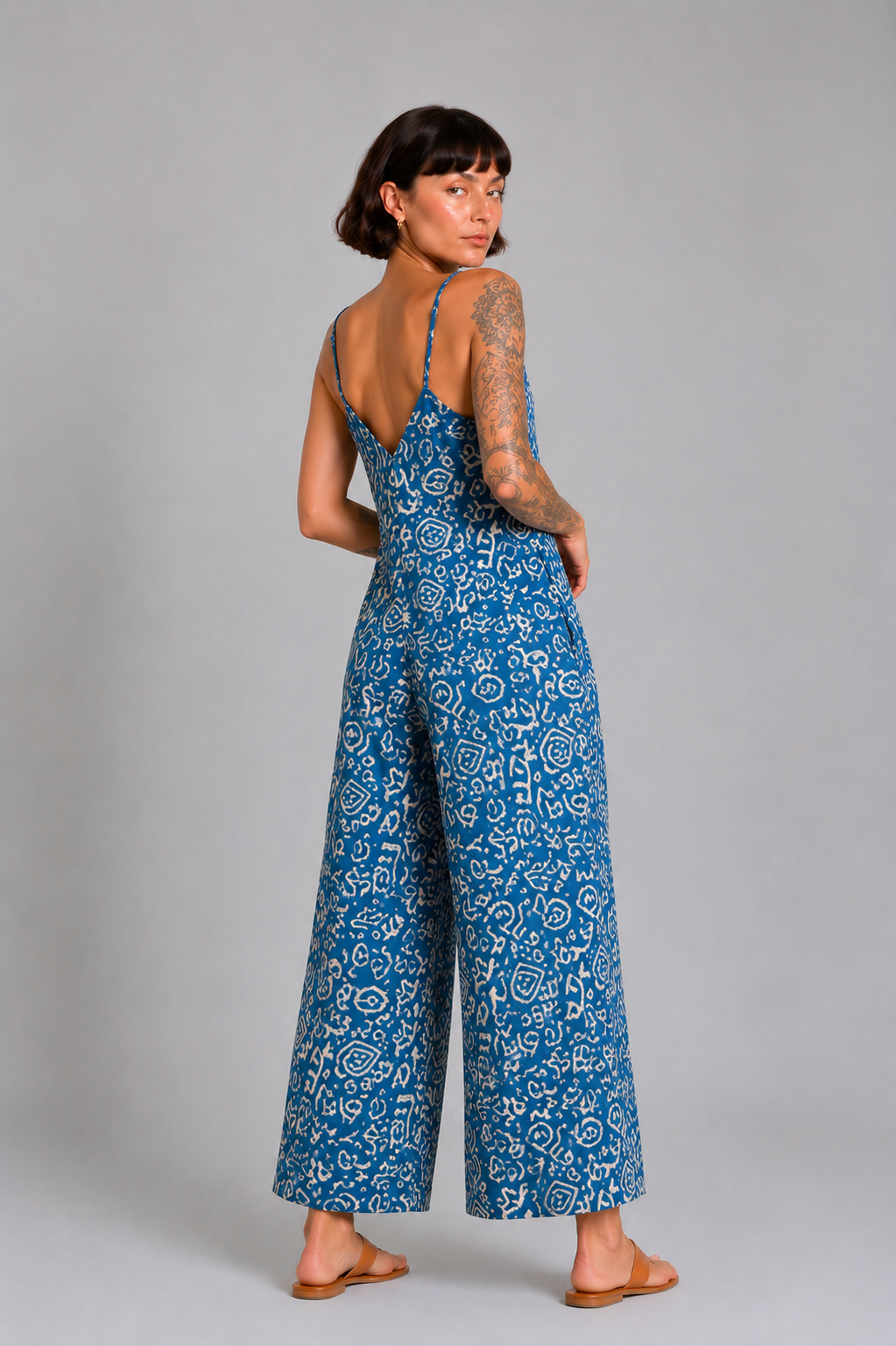 CLRS Woman - Boho Tribal Wide Leg Jumpsuit