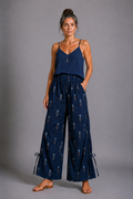 CLRS Woman - Satin rayon Wide Leg Pants