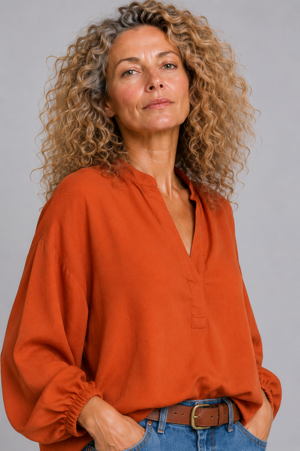 CLRS Woman - Luna Satin Lycra Blouse