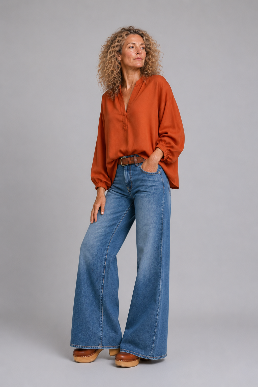 CLRS Woman - Luna Satin Lycra Blouse