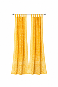 Light-Filtering Sari Curtains 84"/96"L Boho Curtains, Bed Canopy, Tapestry, Window Treatment For Living/Bedroom Customizable